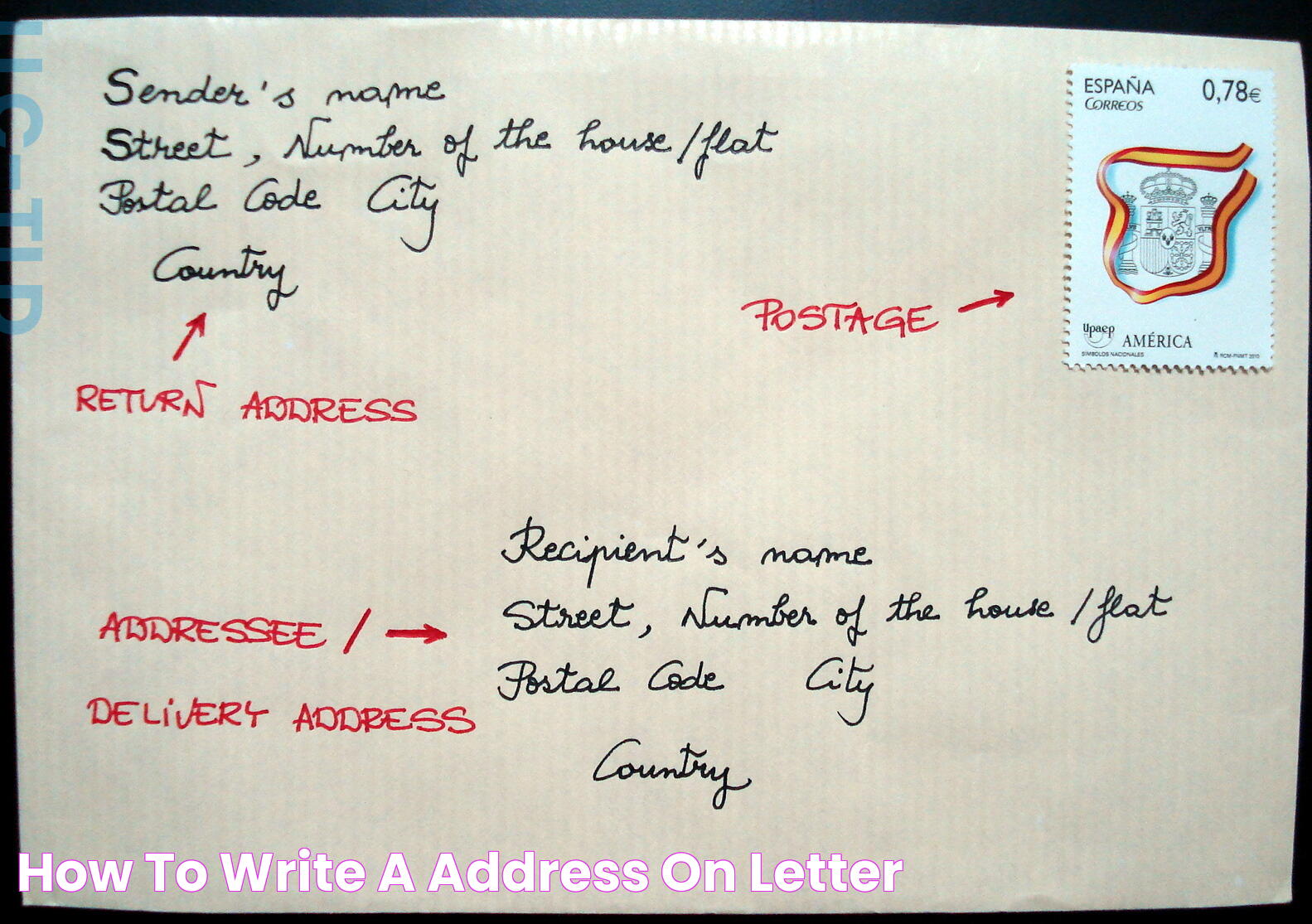 How To Write A Address On Letter