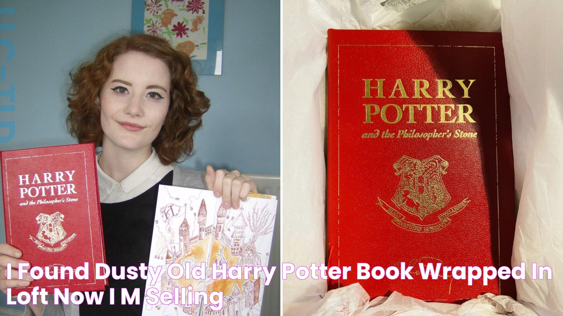 I found dusty old Harry Potter book wrapped in loft & now I'm selling