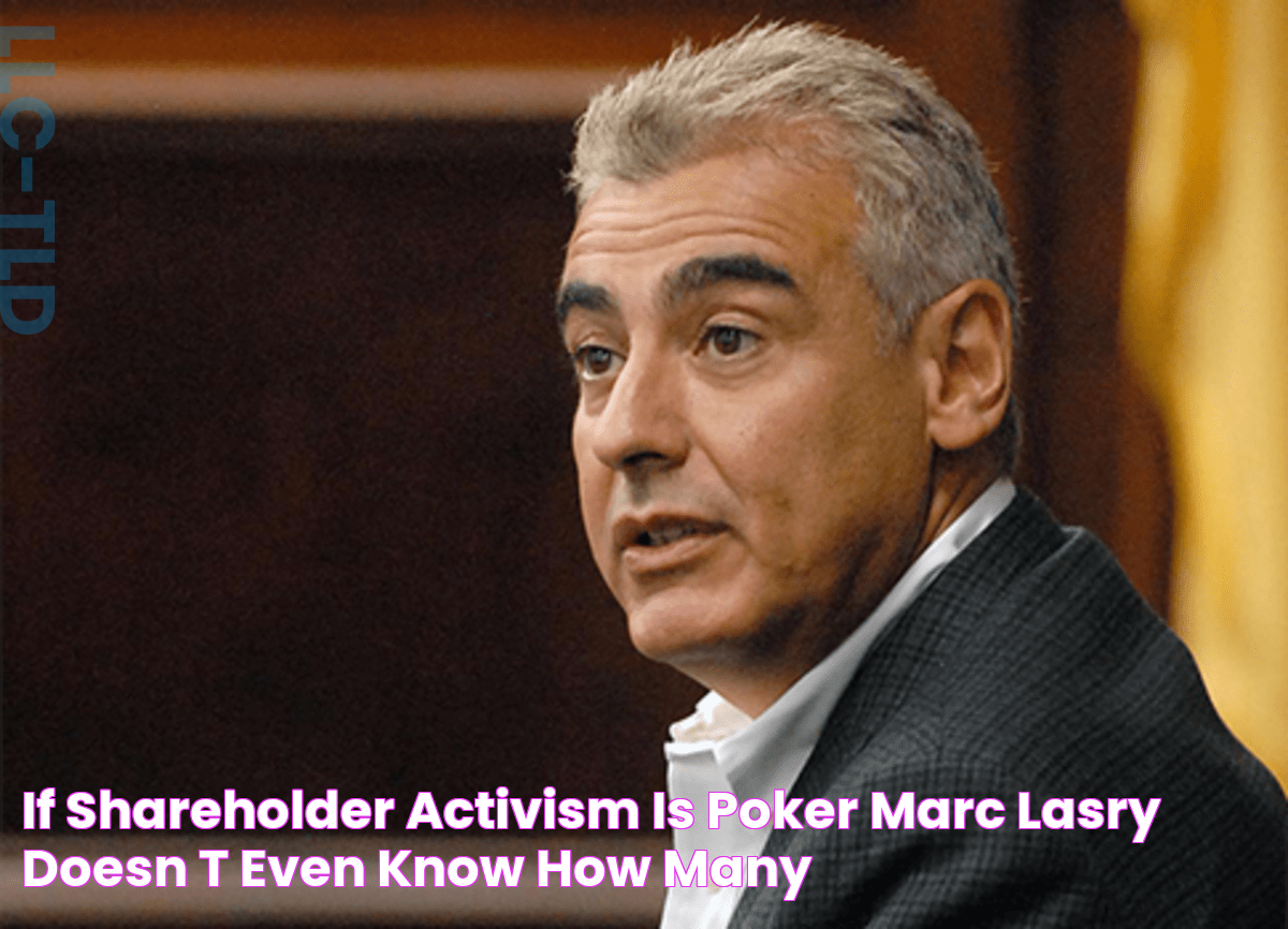 If Shareholder Activism Is Poker, Marc Lasry Doesn’t Even Know How Many