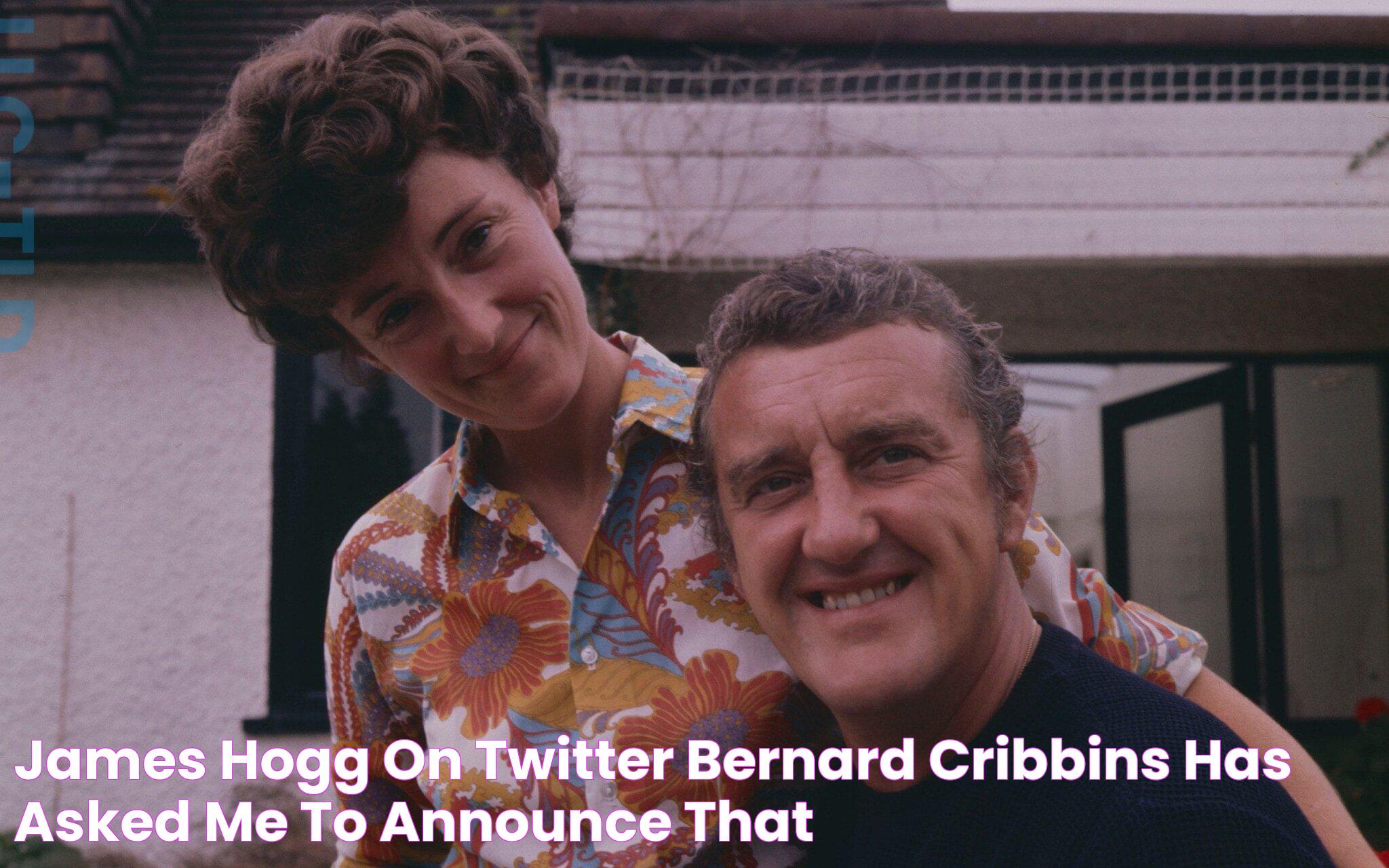 James Hogg on Twitter "Bernard Cribbins has asked me to announce that