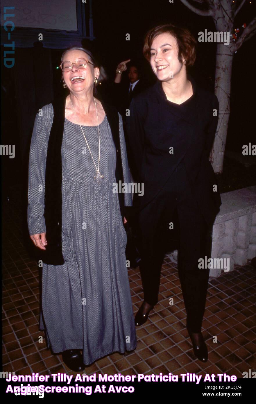 Jennifer Tilly and mother Patricia Tilly at the Angie Screening at Avco