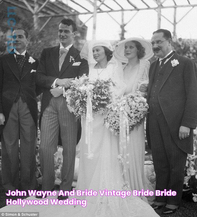 John Wayne and bride Vintage bride, Bride, Hollywood wedding