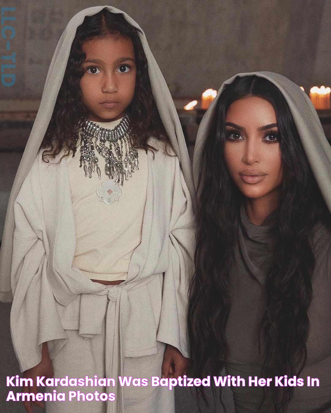 Kim Kardashian Was Baptized with Her Kids in Armenia Photos