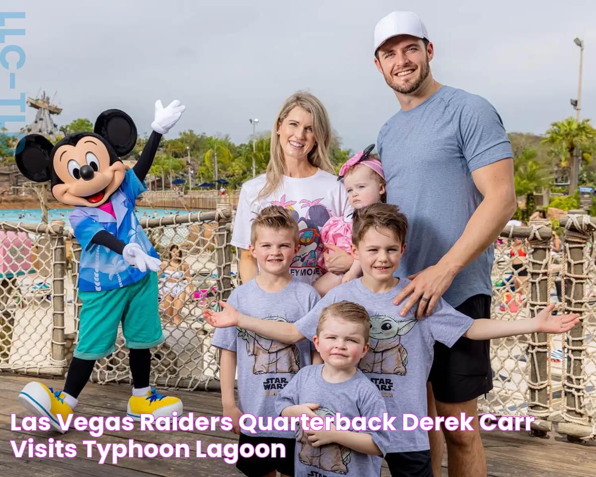 Las Vegas Raiders Quarterback Derek Carr Visits Typhoon Lagoon