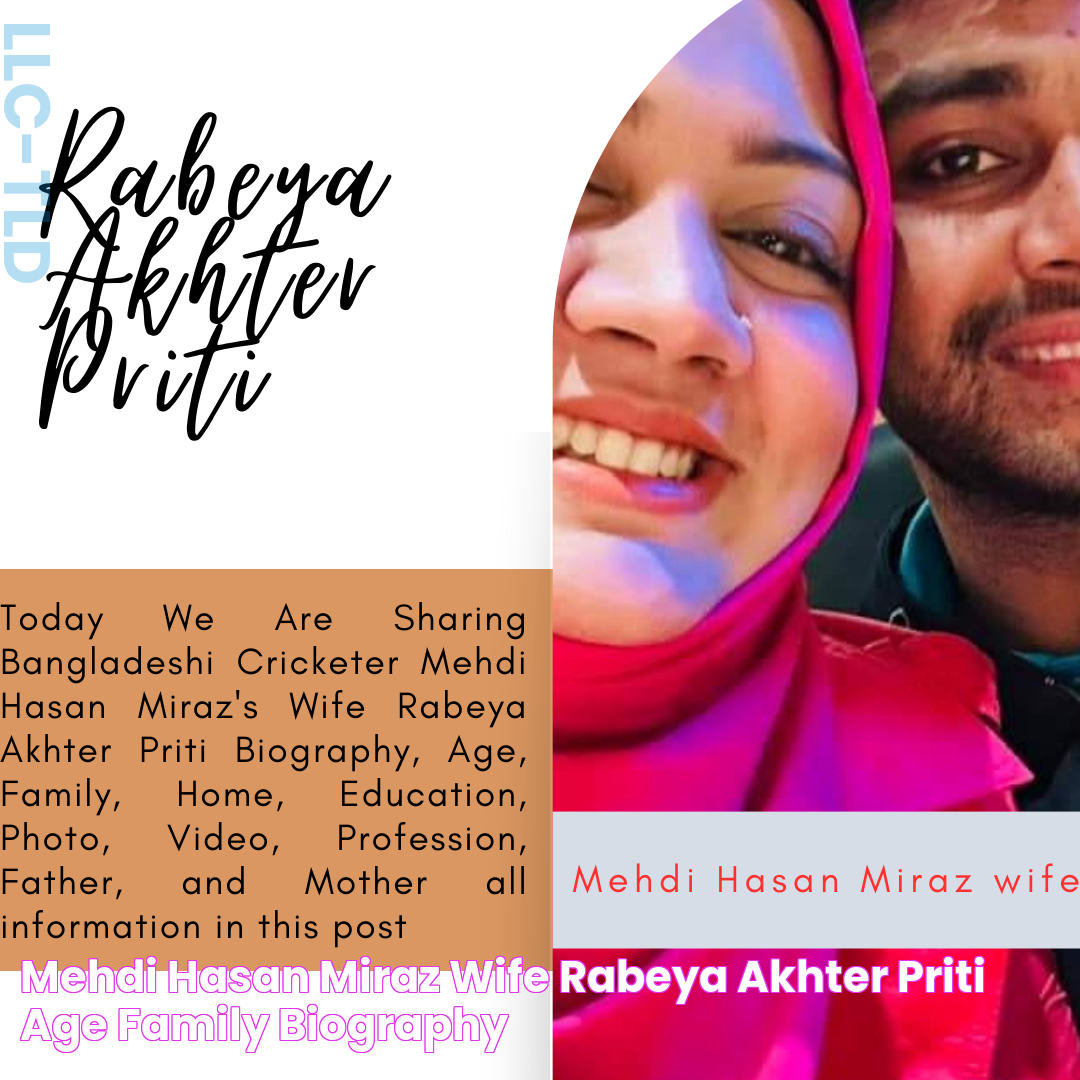 Mehdi Hasan Miraz Wife Rabeya Akhter Priti Age Family Biography