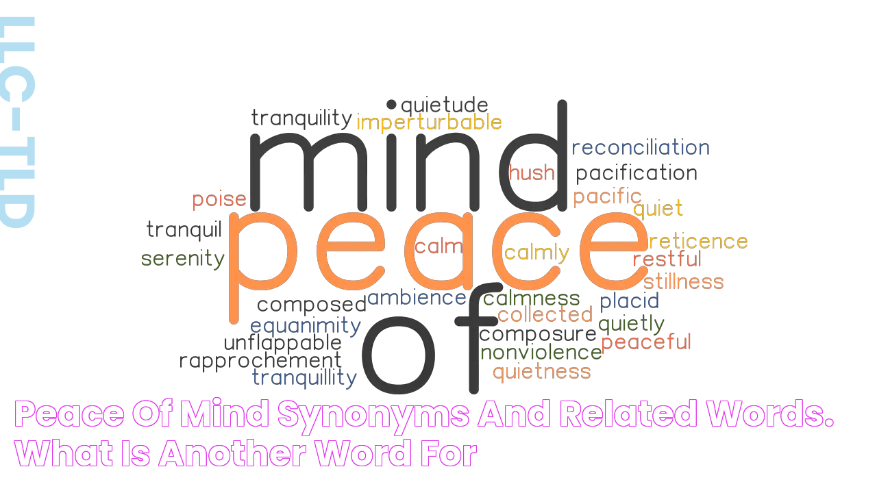 PEACE OF MIND Synonyms and Related Words. What is Another Word for