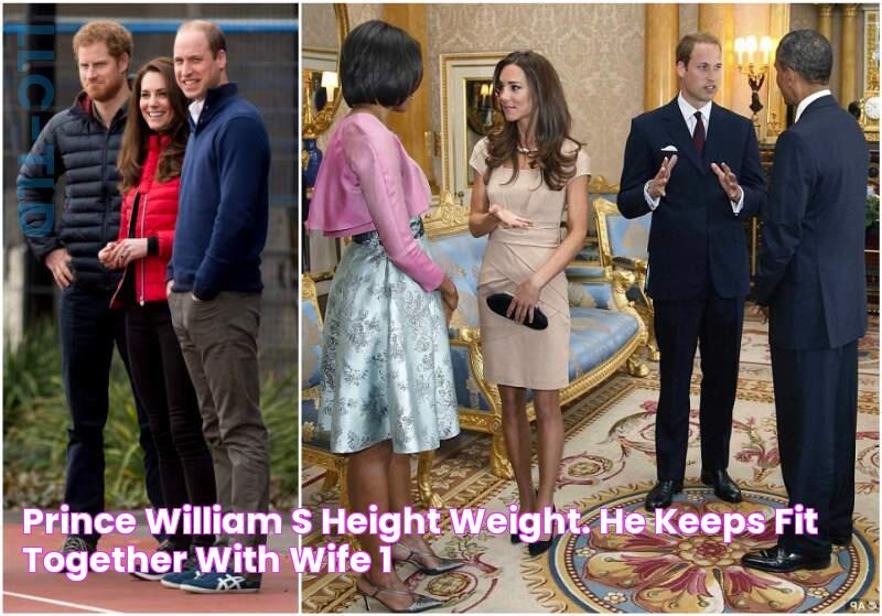 Prince William's height, weight. He keeps fit together with wife