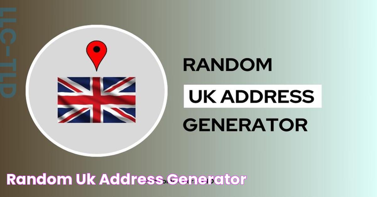 Random UK Address Generator