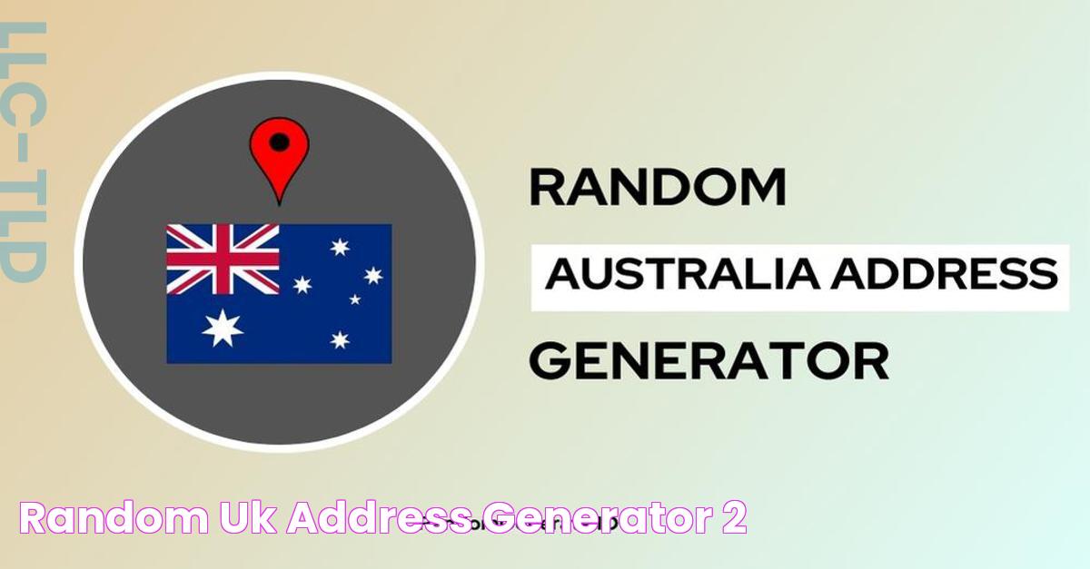 Random UK Address Generator