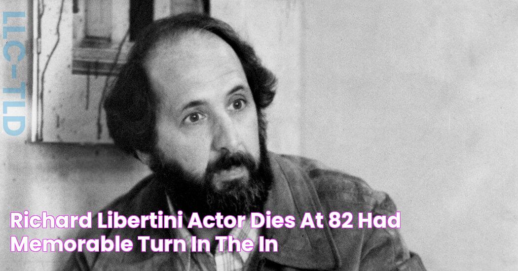 Richard Libertini, Actor, Dies at 82; Had Memorable Turn in ‘The In