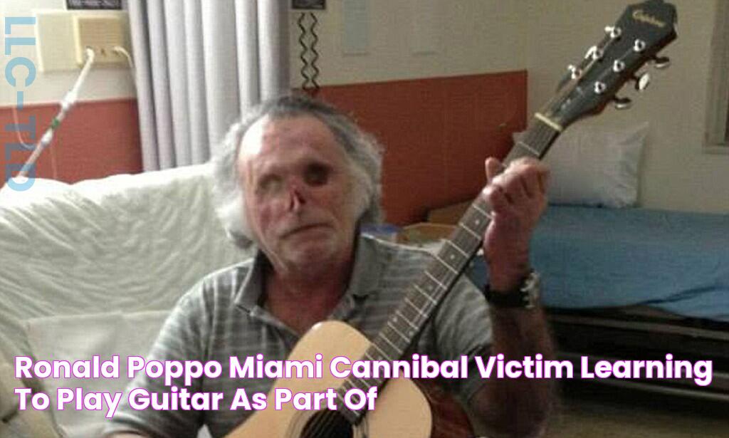 Ronald Poppo Miami cannibal victim learning to play guitar as part of