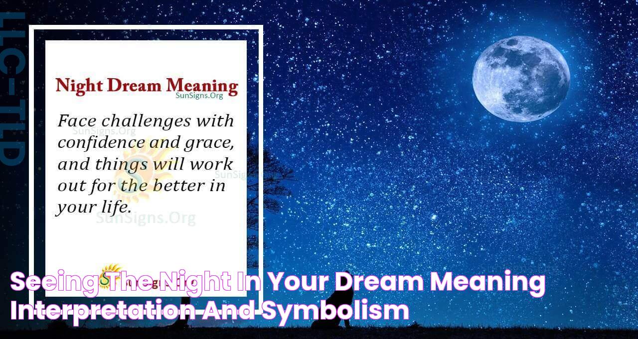 Seeing The Night In Your Dream Meaning, Interpretation and Symbolism