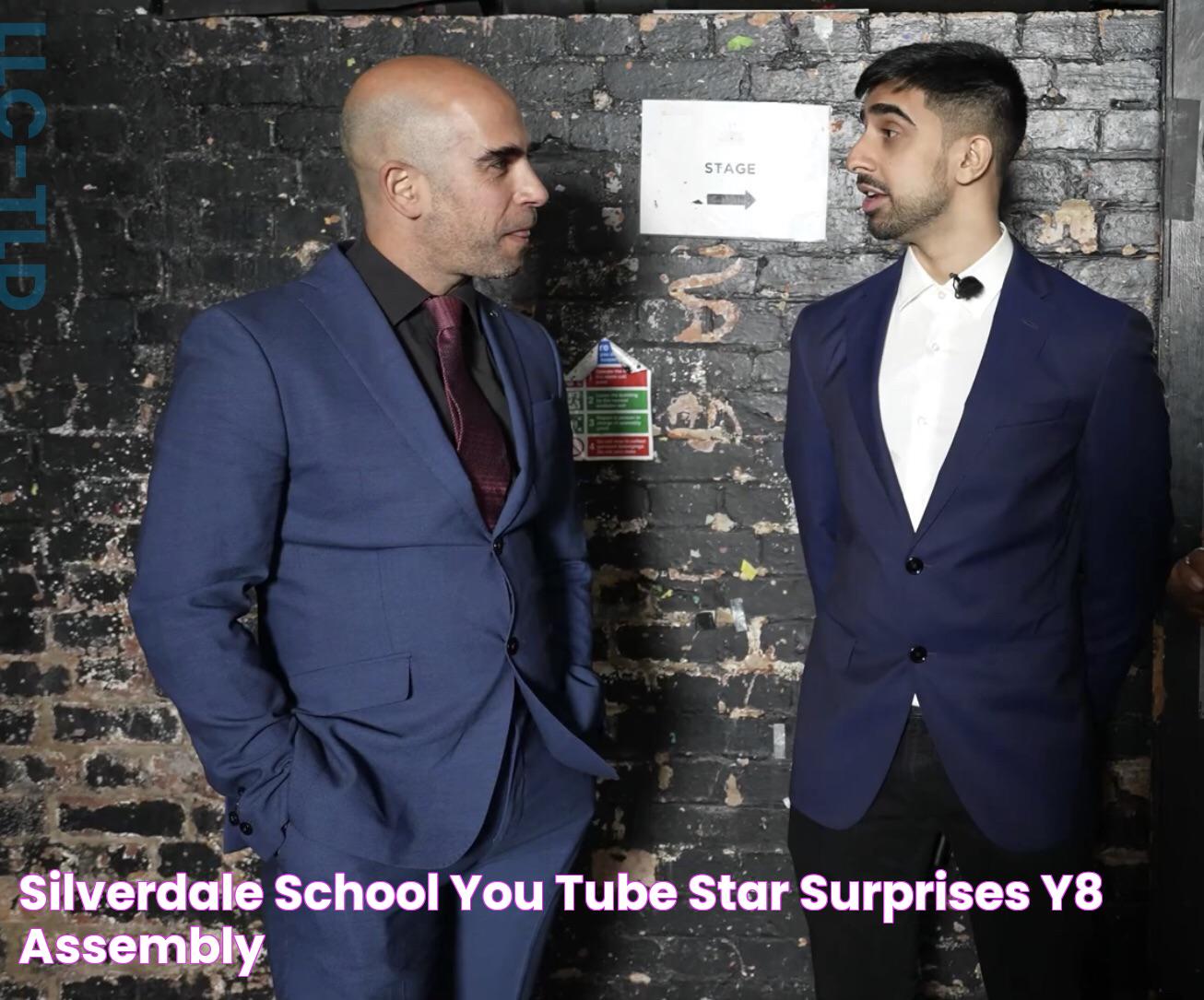 Silverdale School You Tube star surprises Y8 assembly!