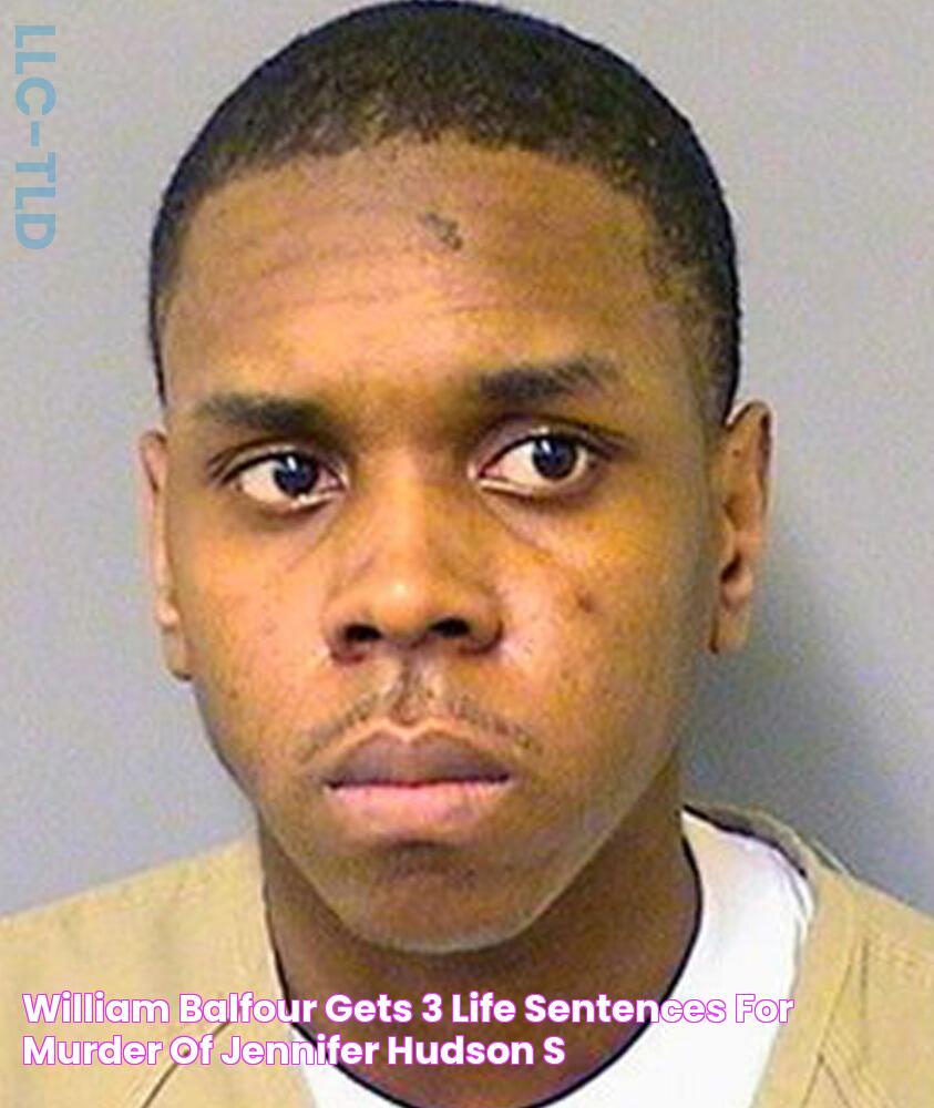 William Balfour gets 3 life sentences for murder of Jennifer Hudson's