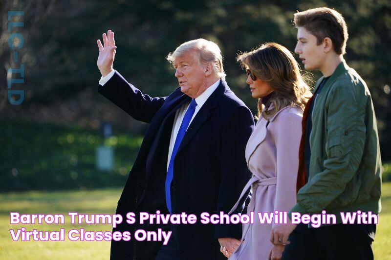 Barron Trump’s private school will begin with virtual classes only