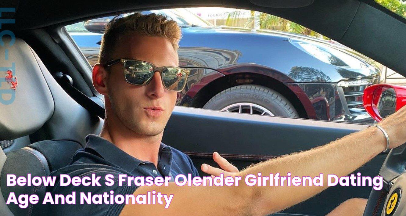 Below Deck's Fraser Olender Girlfriend, Dating, Age and Nationality