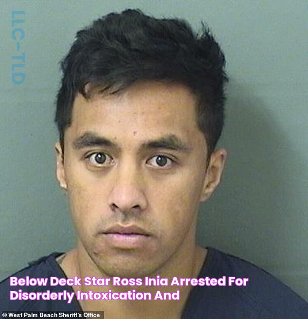 Below Deck star Ross Inia arrested for disorderly intoxication and