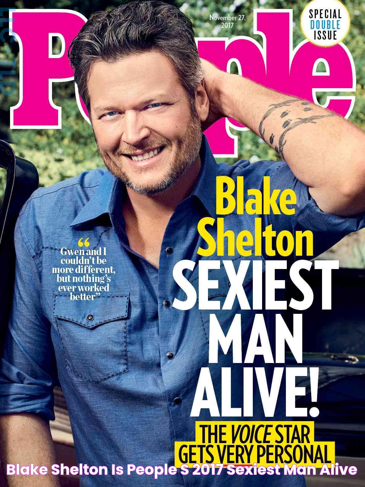 Blake Shelton Is PEOPLE's 2017 Sexiest Man Alive