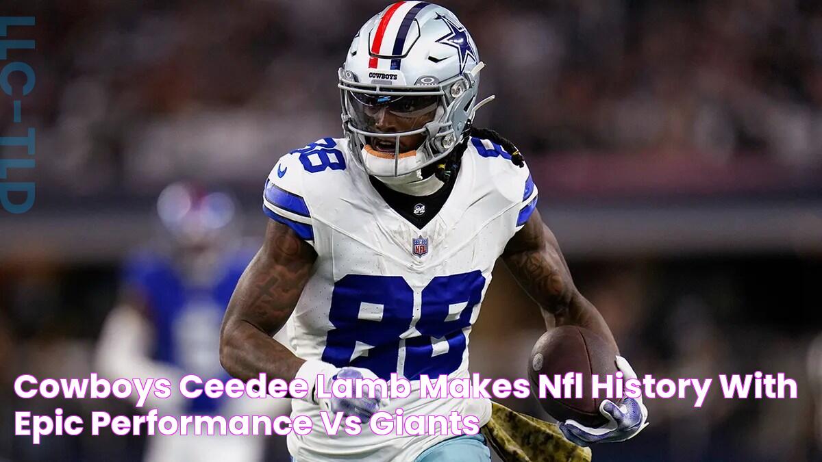 Cowboys’ CeeDee Lamb makes NFL history with epic performance vs Giants