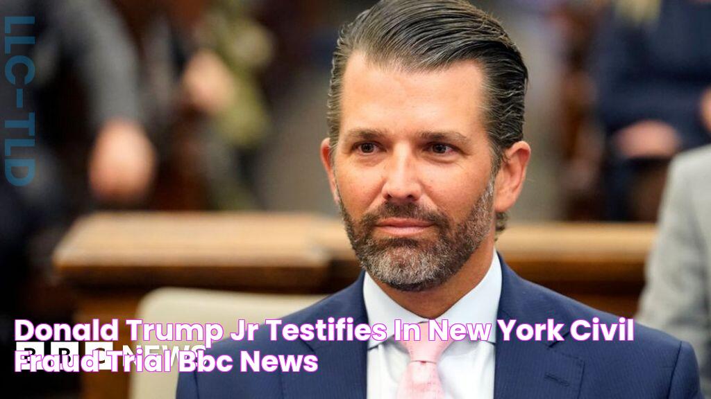 Donald Trump Jr testifies in New York civil fraud trial BBC News