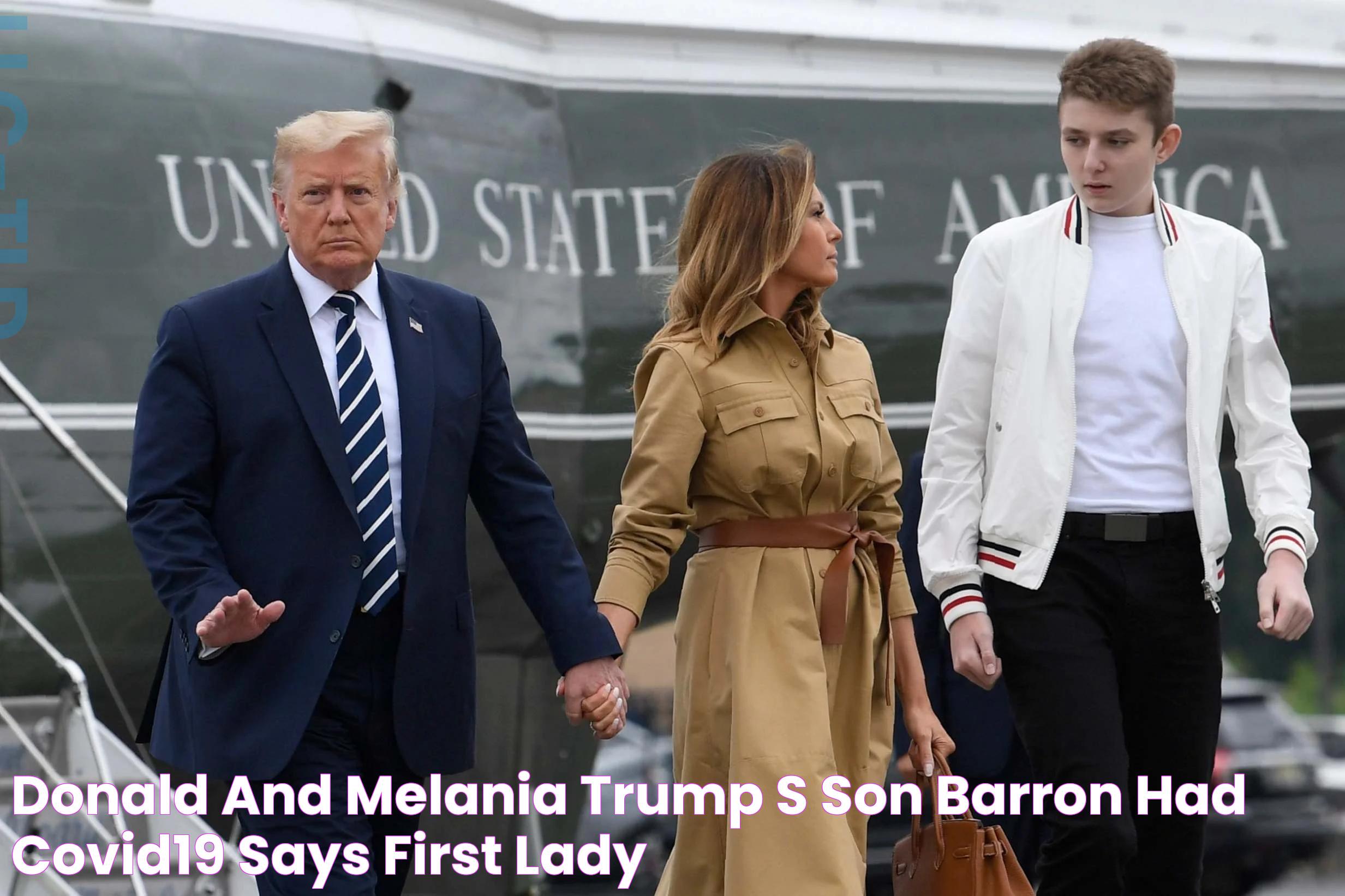 Donald and Melania Trump's son Barron had Covid19, says first lady