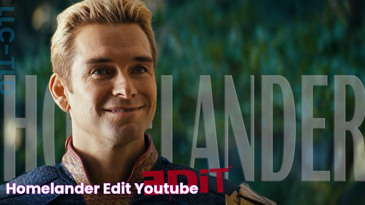 Homelander Edit YouTube