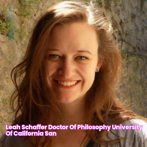 Leah SCHAFFER Doctor of Philosophy University of California, San