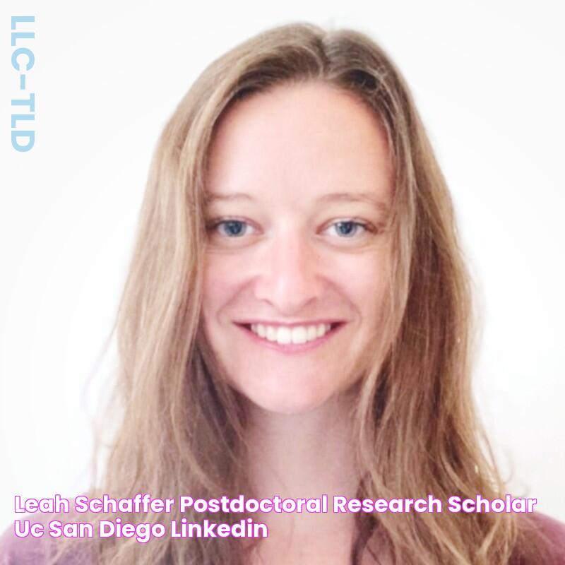 Leah Schaffer Postdoctoral Research Scholar UC San Diego LinkedIn