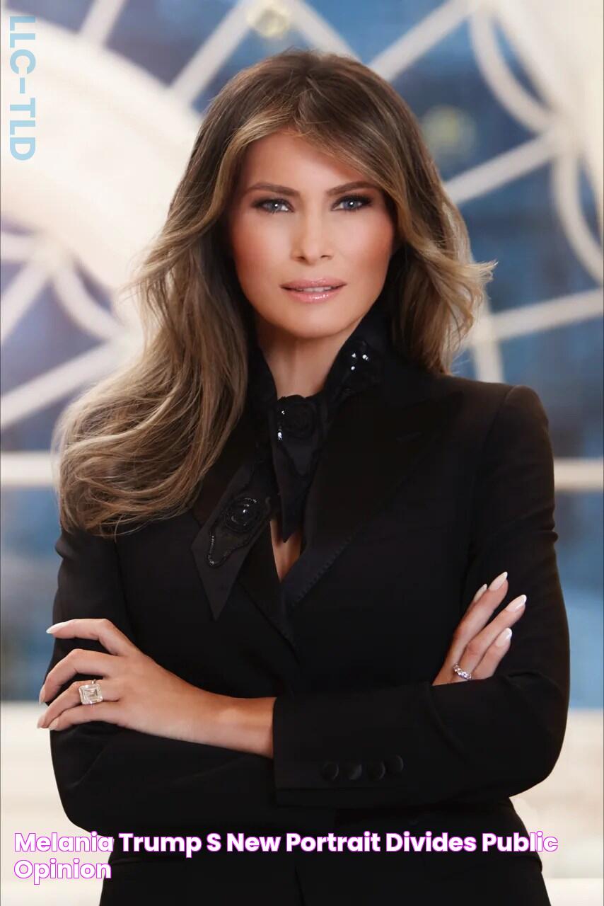 Melania Trump's new portrait divides public opinion