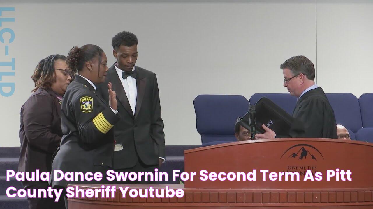 Paula Dance swornin for second term as Pitt County Sheriff YouTube