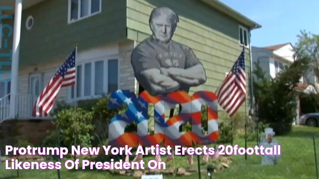 ProTrump New York artist erects 20foottall likeness of president on