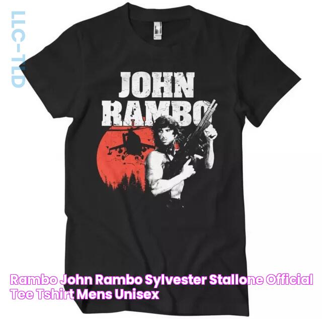 RAMBO JOHN RAMBO Sylvester Stallone Official Tee TShirt Mens Unisex