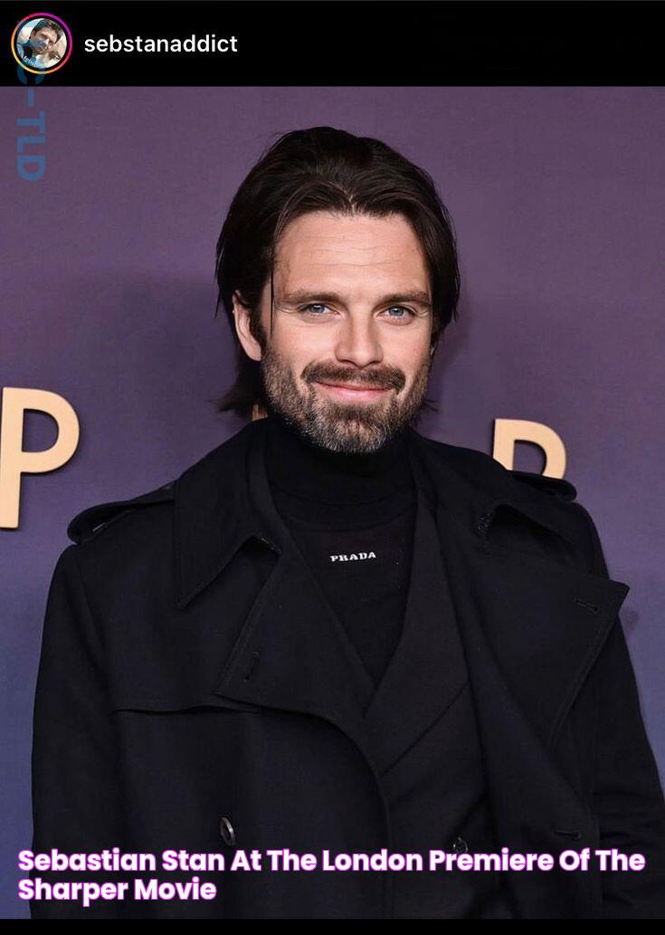 Sebastian Stan at the London premiere of the “Sharper” movie