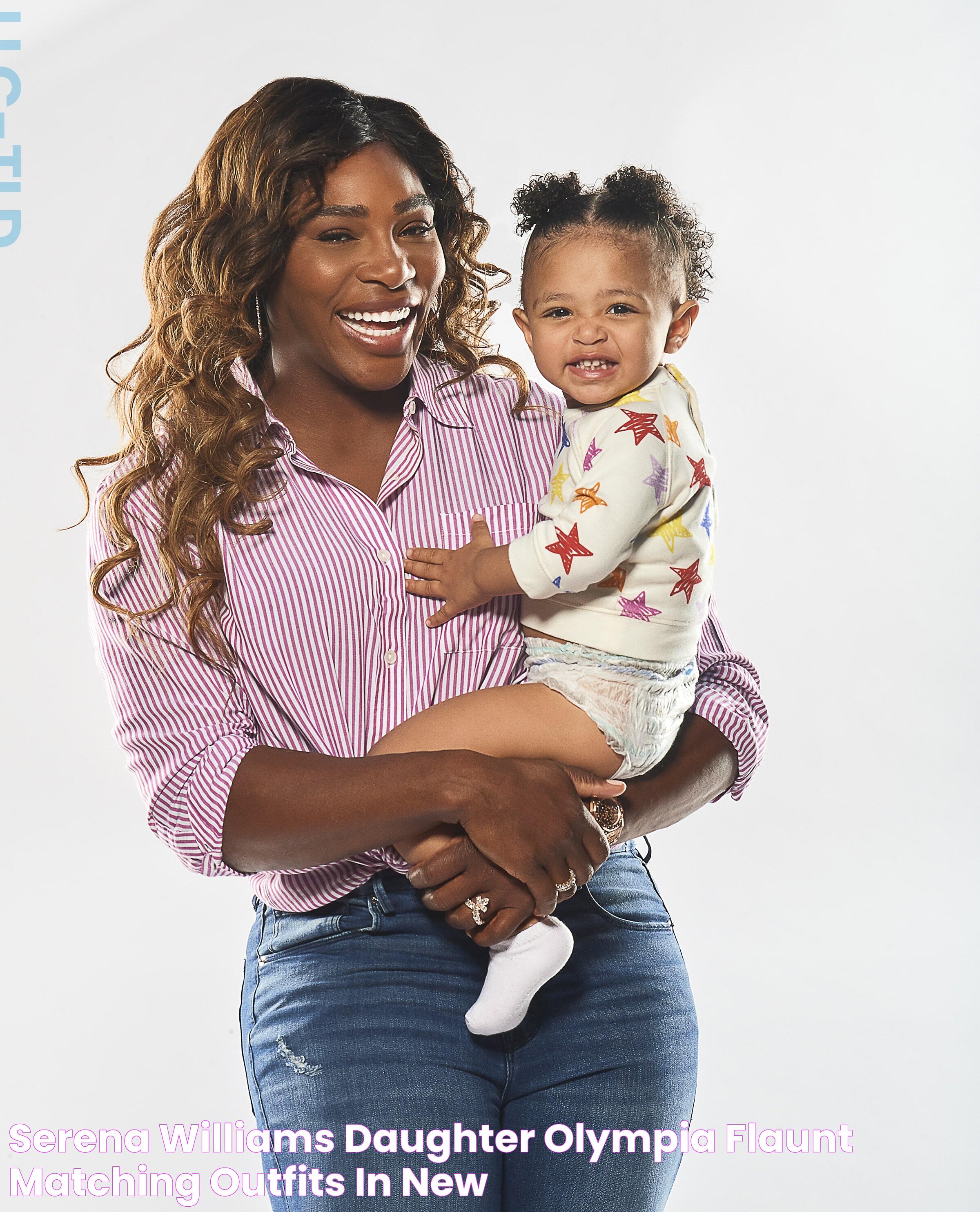 Serena Williams & Daughter Olympia Flaunt Matching Outfits In New