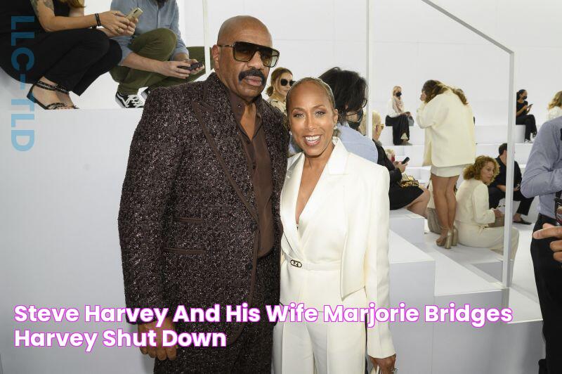 Steve Harvey and his wife Marjorie Bridges Harvey shut down