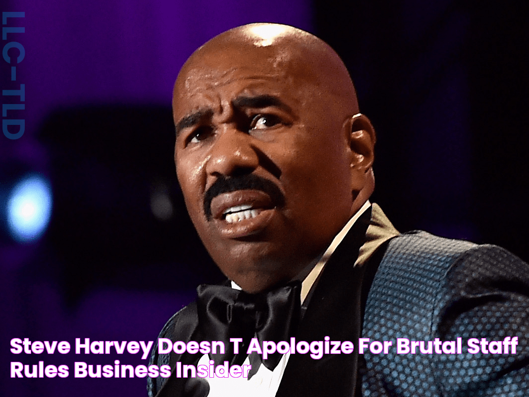 Steve Harvey doesn't apologize for brutal staff rules Business Insider