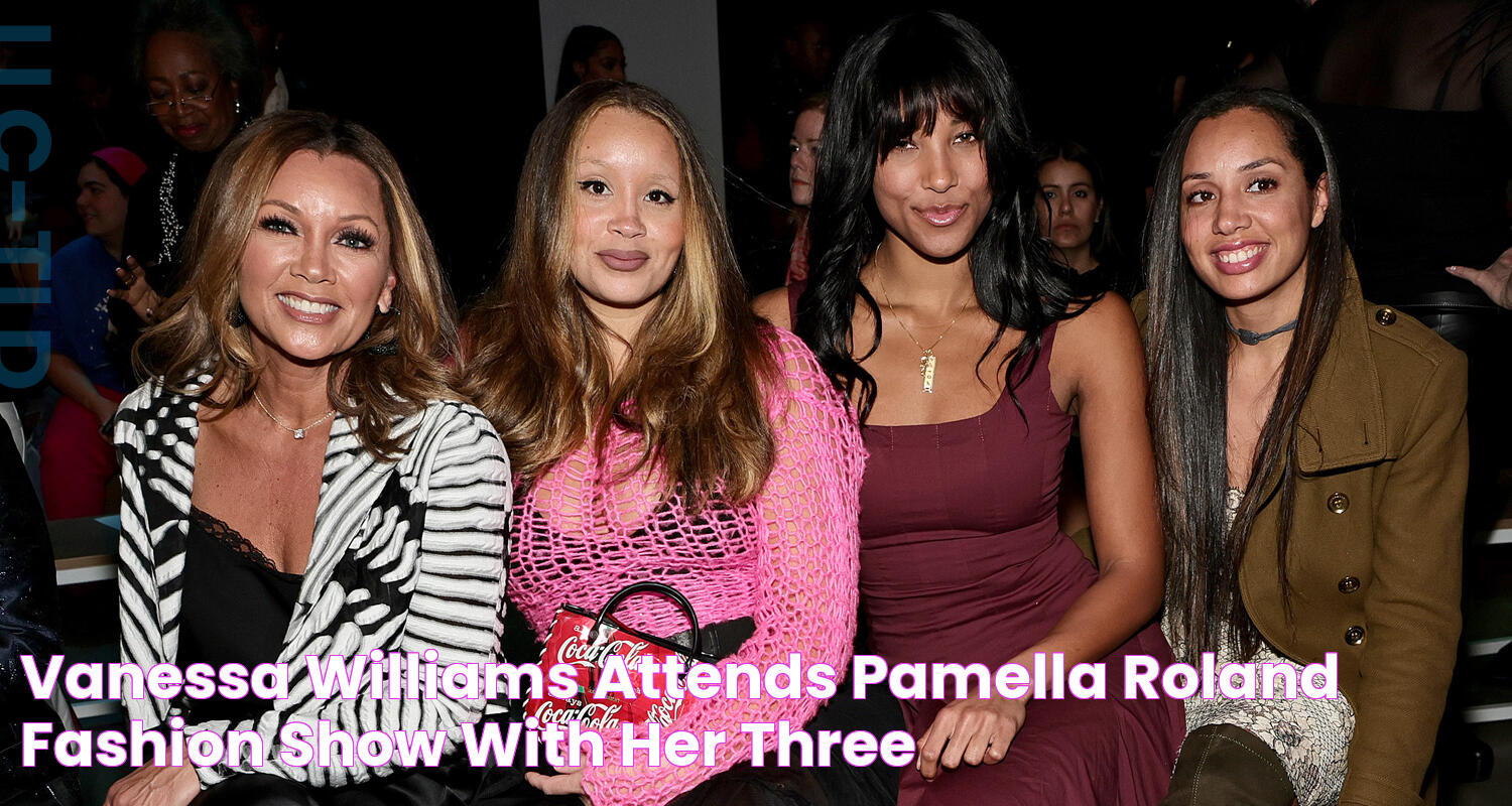 Vanessa Williams Attends Pamella Roland Fashion Show with Her Three