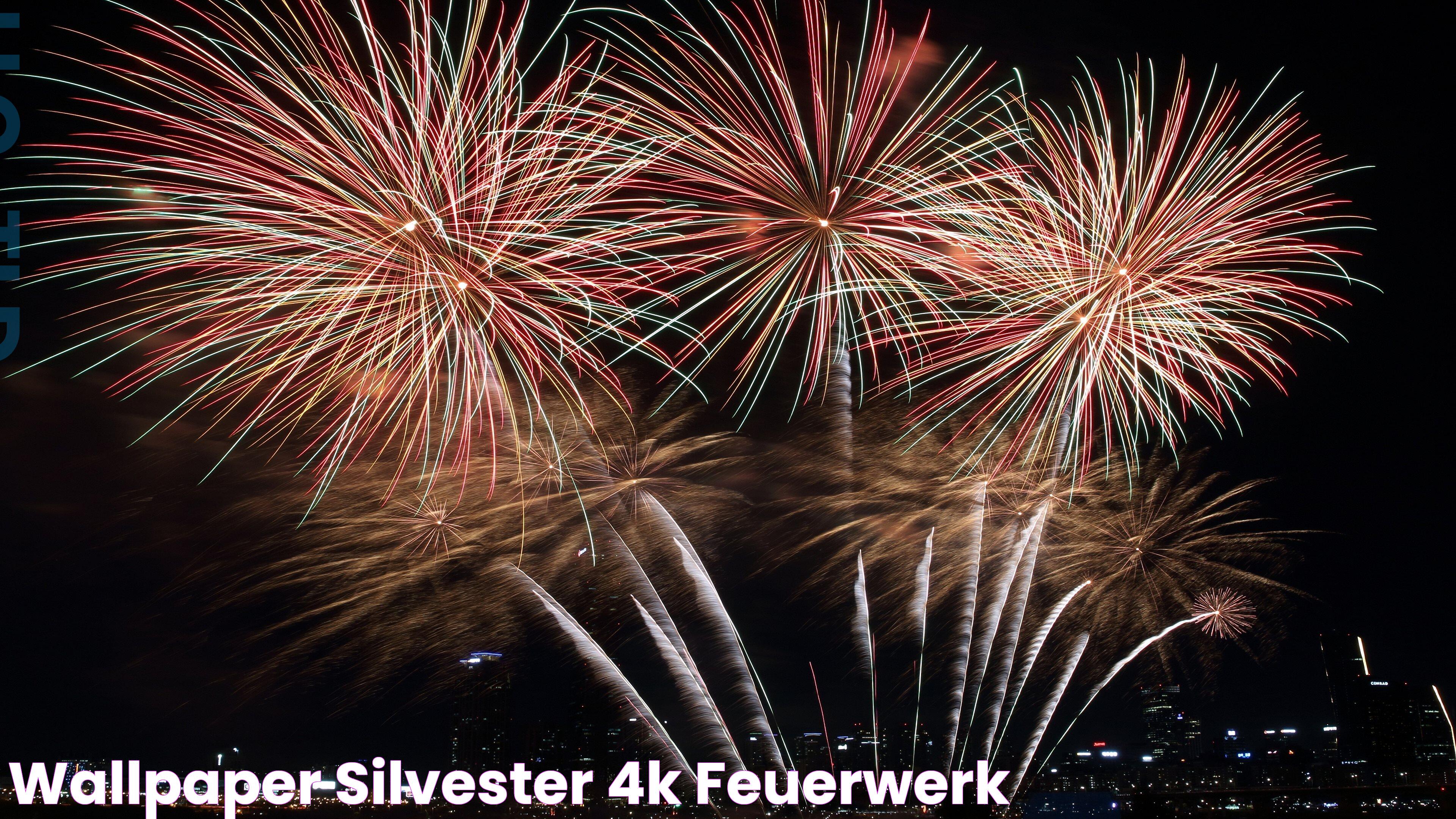 Wallpaper Silvester 4k Feuerwerk