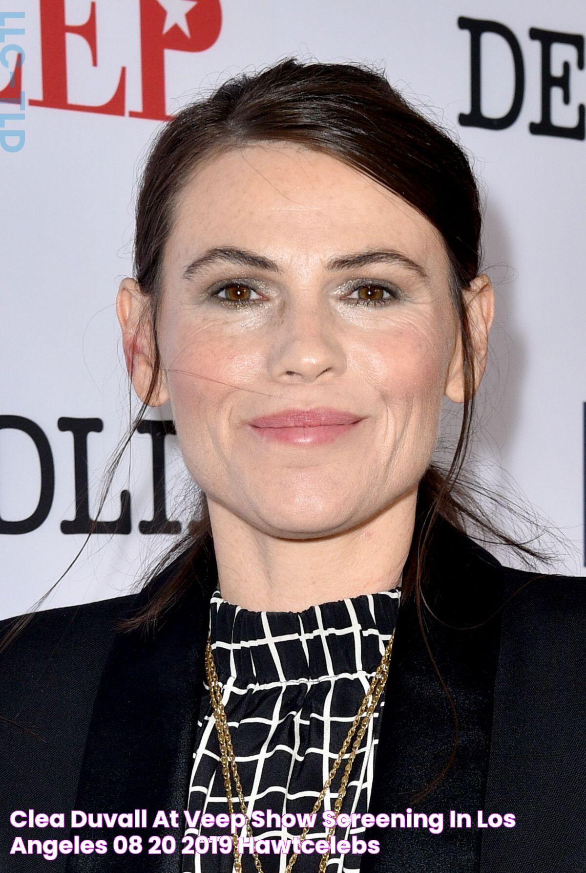 CLEA DUVALL at Veep Show Screening in Los Angeles 08/20/2019 HawtCelebs