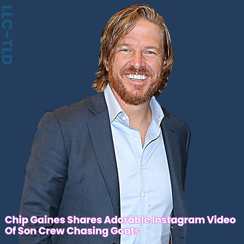 Chip Gaines Shares Adorable Instagram Video of Son Crew Chasing Goats