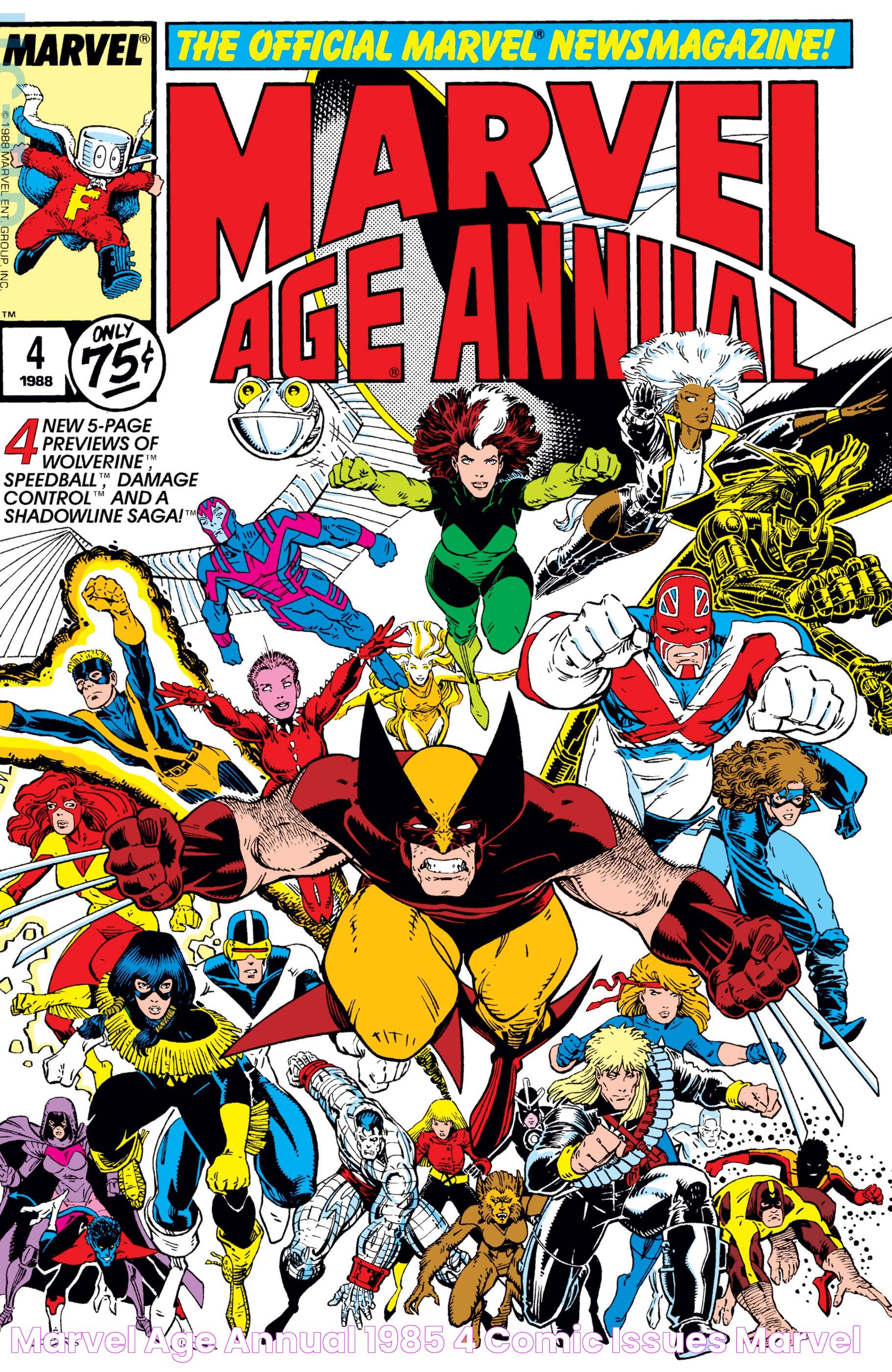 Marvel Age Annual (1985) 4 Comic Issues Marvel