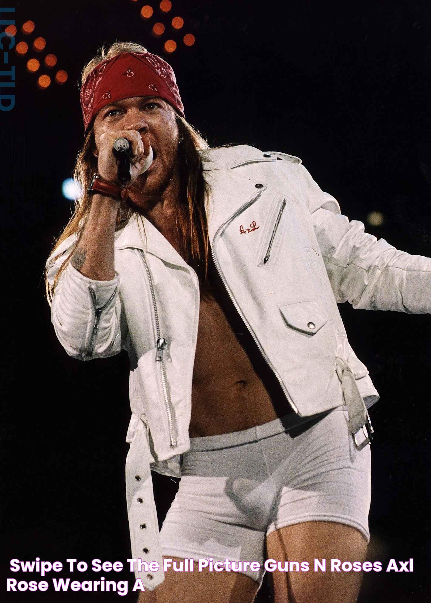 😍 Swipe to see the full picture ️ Guns N’ Roses' Axl Rose wearing a