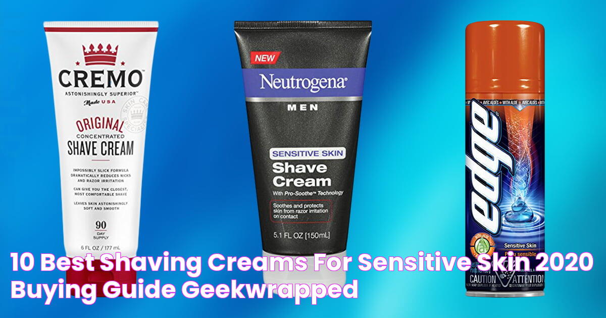 10 Best Shaving Creams for Sensitive Skin 2020 [Buying Guide] Geekwrapped