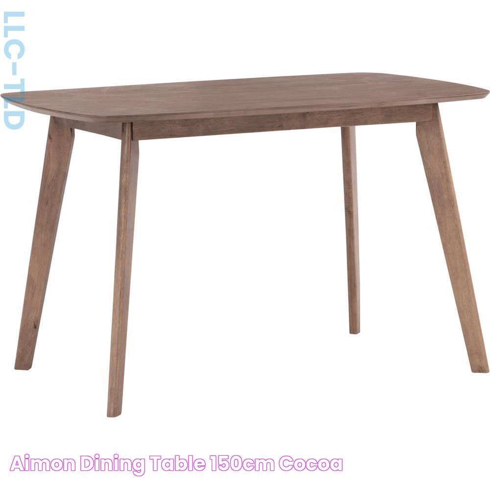 AIMON DINING TABLE 150CM COCOA