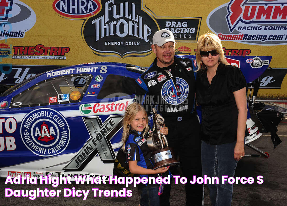 Adria Hight What happened to John Force's daughter? Dicy Trends