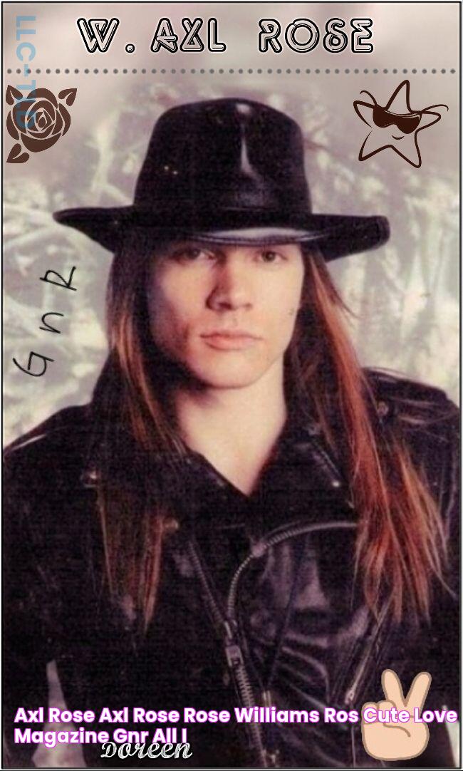 Axl Rose Axl Rose, Rose Williams, Rosé Cute, Love Magazine, Gnr, All I