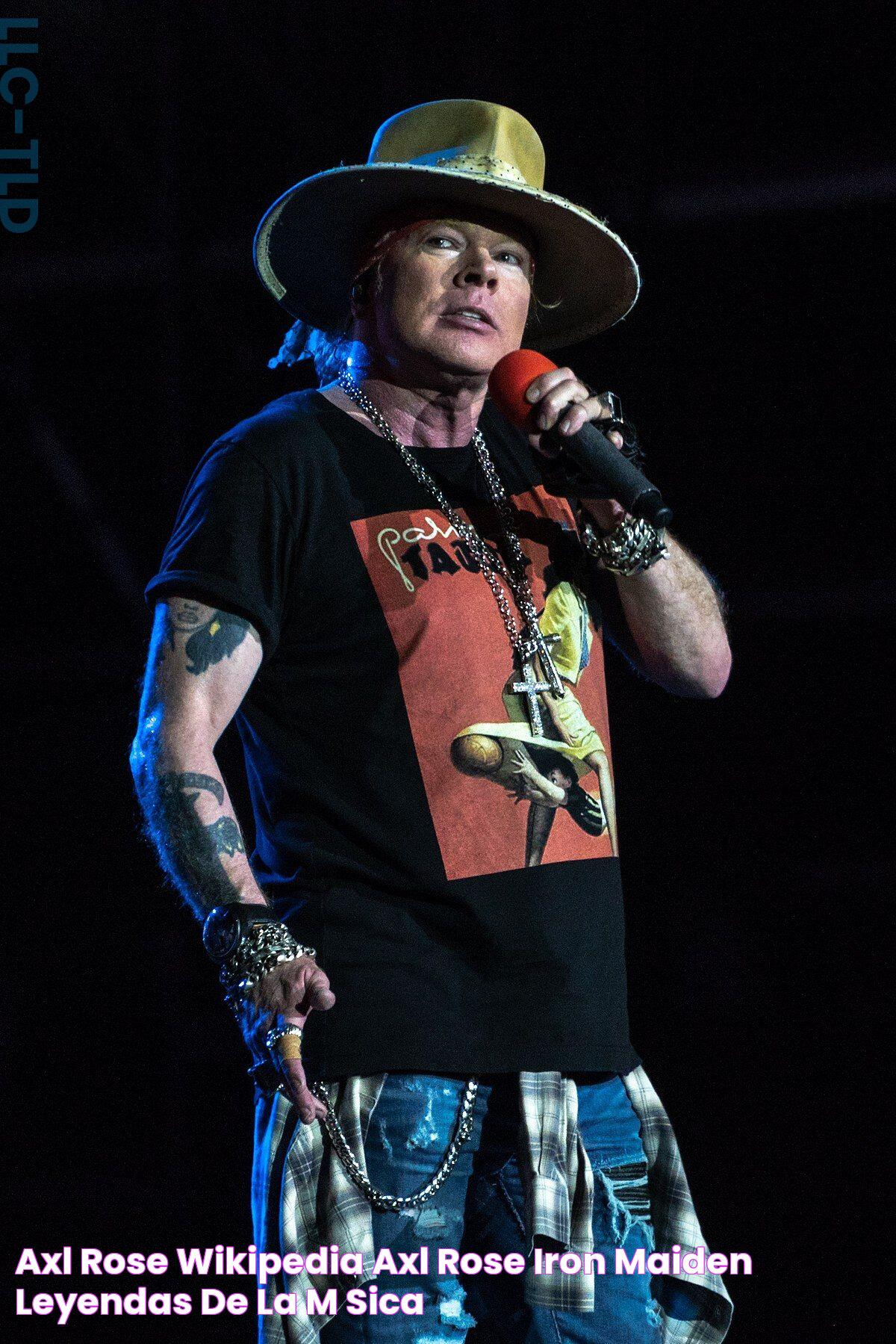 Axl Rose Wikipedia Axl rose, Iron maiden, Leyendas de la música