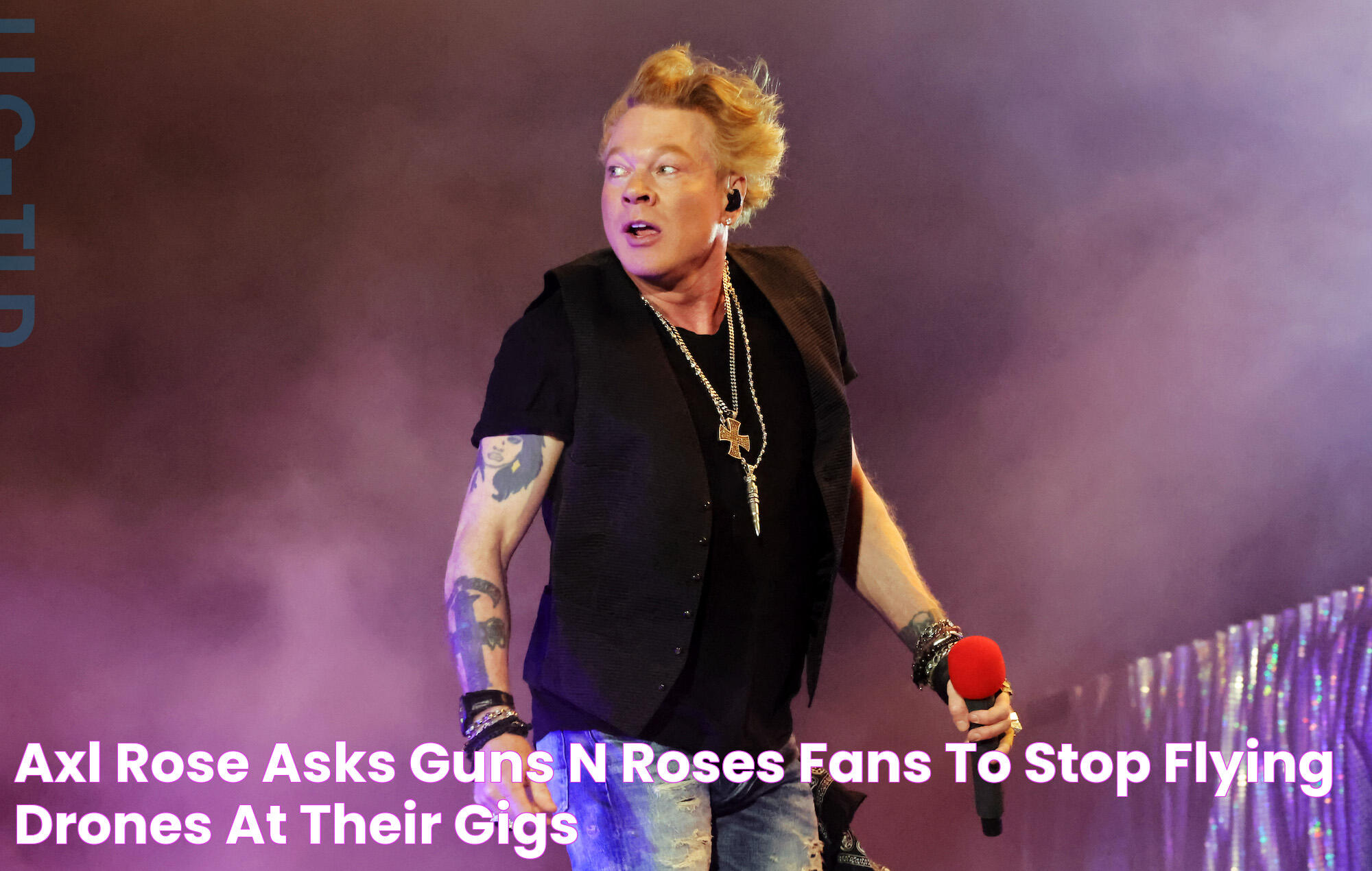 Axl Rose asks Guns N' Roses fans to stop flying drones at their gigs