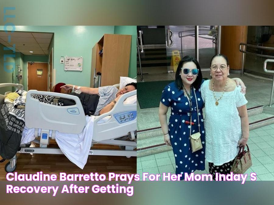 Claudine Barretto prays for her mom Inday's recovery after getting