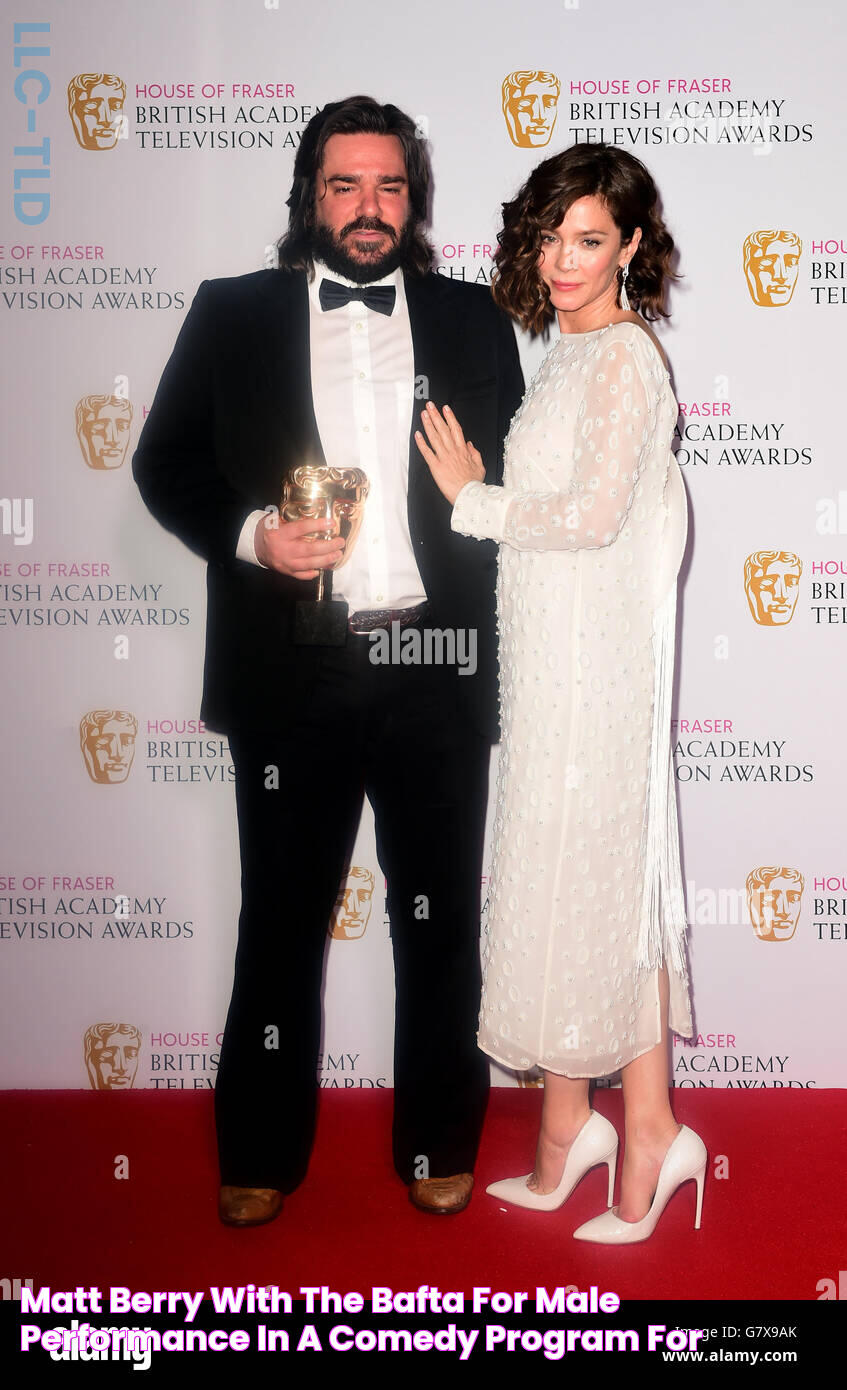 Matt Berry with the BAFTA for Male performance in a comedy program for